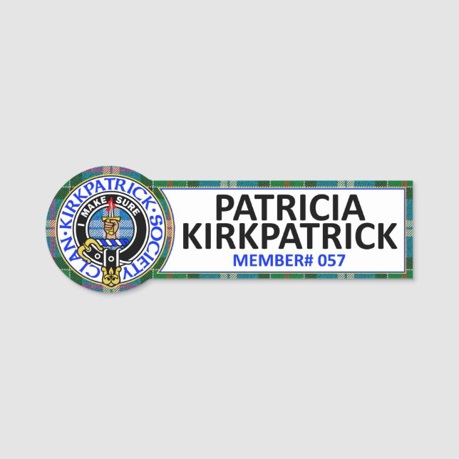 Etiqueta De Nome CKS NAME BADGE - #057 Patricia Kirkpatrick (Frente)