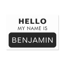 Clássico Olá Meu Nome É Personalizado Nome