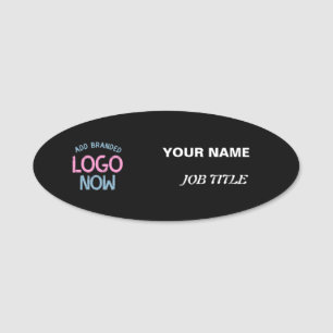 ETIQUETA DE NOME CLIENTE FASHIONÁVEL SIMPLES E LIMPO NEGRO