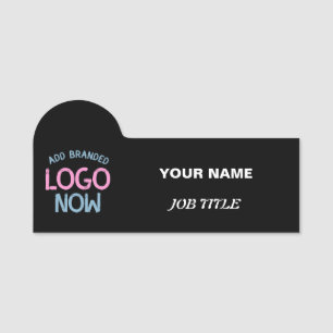 ETIQUETA DE NOME CLIENTE FASHIONÁVEL SIMPLES E LIMPO NEGRO