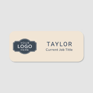 Etiqueta De Nome Conferência dos funcionários do logotipo de empres