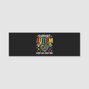 Etiqueta De Nome Conscientização do autismo