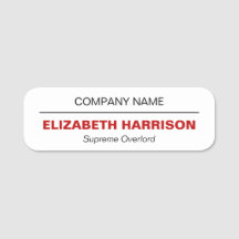 Corporação profissional mínima, vermelha e preta