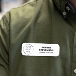 Etiqueta De Nome Crachá de identificação da loja de logotipo do orç