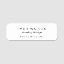 Crachá de nome de empresa personalizado - ID de Fu