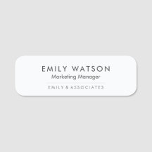 Crachá de nome de empresa personalizado - ID de Fu