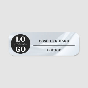 Etiqueta De Nome Crachá de Nome de Equipe Médica Logotipo Personali