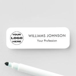 Etiqueta De Nome Crachá de Nome de Funcionário com Logotipo Persona
