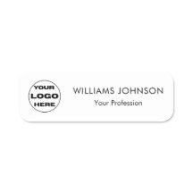 Crachá de Nome de Funcionário com Logotipo Persona