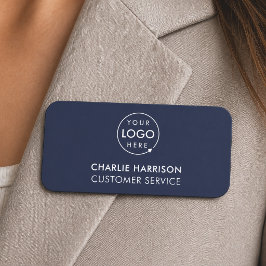 Etiqueta De Nome Crachá de Nome | Ímã com Logotipo Personalizado Az
