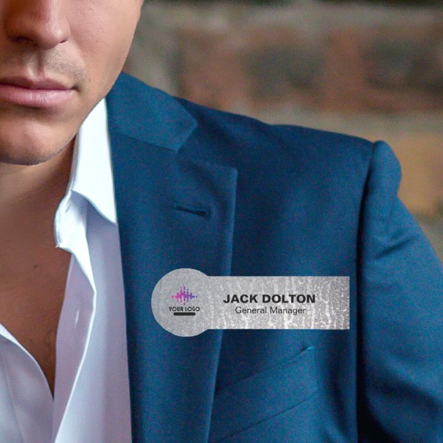 Etiqueta De Nome Crachá de Nome Metálico Personalizado para Funcion (Criador carregado)