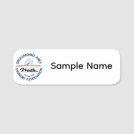 Etiqueta De Nome Crachá de Nome Plástico Branco SAMOA