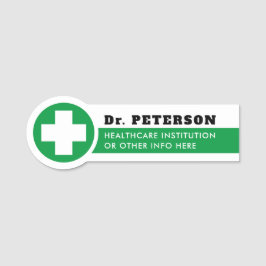 Etiqueta De Nome Crachá de Nome Profissional do Hospital Médico Ver
