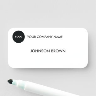 Etiqueta De Nome Crachá Personalizado com Nome da Empresa