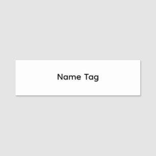 Etiqueta De Nome Crachá Simples Personalizado Nome Clássico