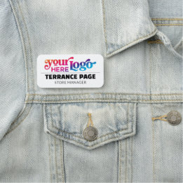 Etiqueta De Nome Crachás de Nome de Funcionário com Logotipo Empres
