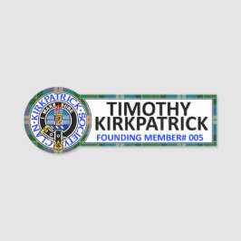 Etiqueta De Nome CRAVAÇÃO DE IDENTIFICAÇÃO CKS - #005 Timothy Kirkp