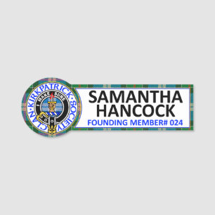 ETIQUETA DE NOME CRAVAÇÃO DE IDENTIFICAÇÃO CKS #024 SAMANTHA HANCOC