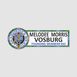 ETIQUETA DE NOME CRAVAÇÃO DE NOME CKS 042 MELODEE MORRIS VOSBURG