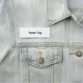 Etiqueta De Nome Crie seu próprio retângulo clássico personalizado