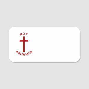 Etiqueta De Nome Cristão Não Envergonhado de Eventos da Igreja da C