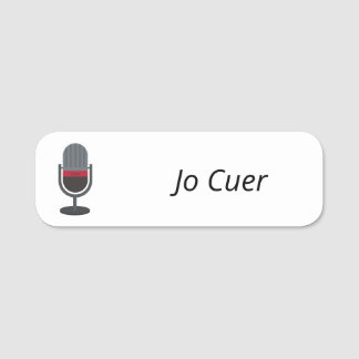 Etiqueta De Nome Cuer Crachá de Nome