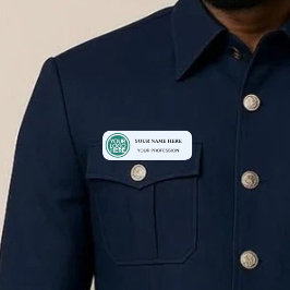 Etiqueta De Nome Custom Logo Employee |Business Badge