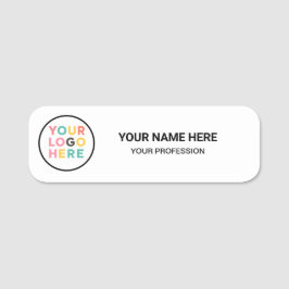 Etiqueta De Nome Custom Logo Employee Magnetic Or Safety Pin