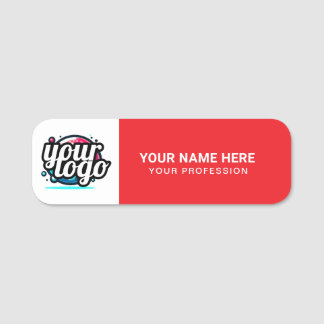 Etiqueta De Nome Custom Logo Employee magnetic or safety pin