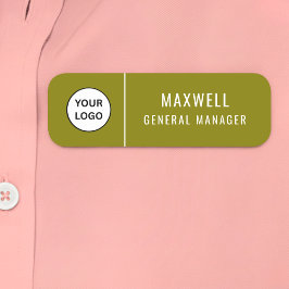 Etiqueta De Nome Custom Logo Employee Staff Safety Pin