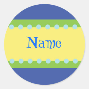 Etiqueta de nome customizável dos meninos