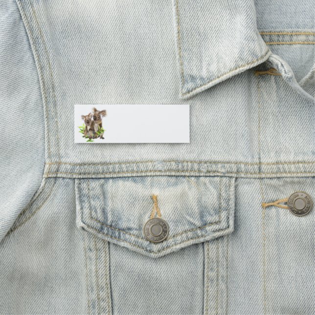 Etiqueta De Nome Cute Koala, australiano Bear Animal (In Situ)