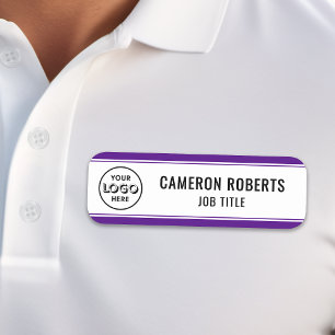 Etiqueta de Nome da Empresa com Logotipo Personali
