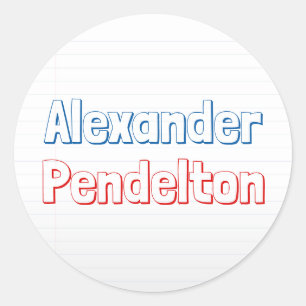 Etiqueta de nome da sala de aula do tema de papel 