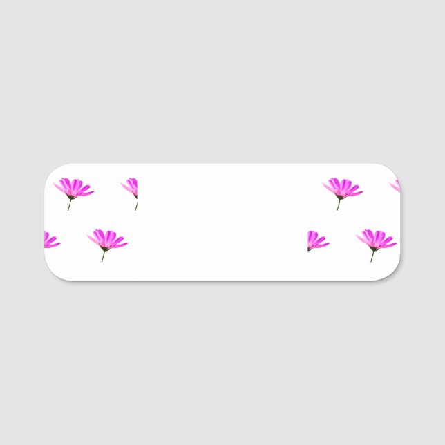 Etiqueta De Nome Daisy Rosa (Frente)