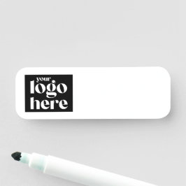 Etiqueta de Nome de Loza Seca com Logotipo Persona