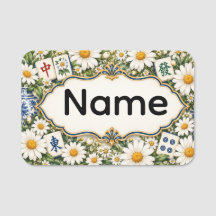 Etiqueta de Nome de Mahjong