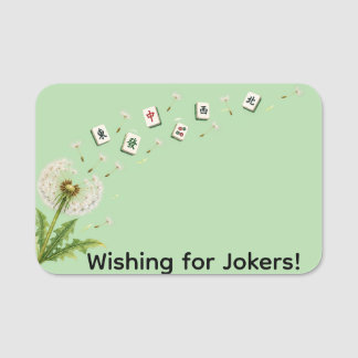 Etiqueta de Nome de Mahjong