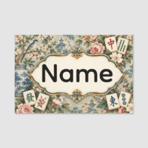 Etiqueta de Nome de Mahjong