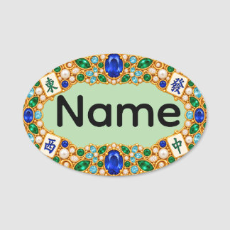 Etiqueta de Nome de Mahjong