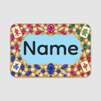 Etiqueta de Nome de Mahjong
