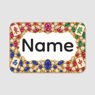 Etiqueta de Nome de Mahjong