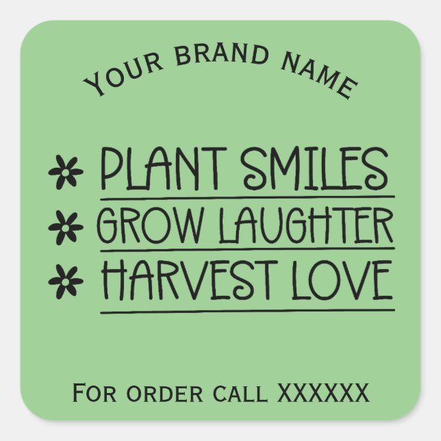 Etiqueta de nome de marca comercial (Frente)