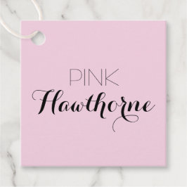 Etiqueta de Nome de Negócios Neutra Rosa