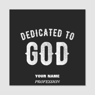 ETIQUETA DE NOME DEDICADO A DEUS TEXTO BRANCO LEGAL PERSONALIZÁVEL