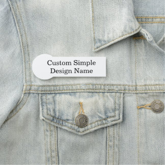 Etiqueta De Nome Design Personalizado 3,75" X 1,25"