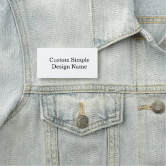 Etiqueta De Nome Design Personalizado Clássico 3" X 1,5"