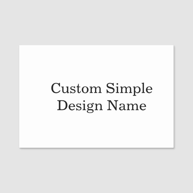 Etiqueta De Nome Design Personalizado Clássico 3" X 2" (Frente)