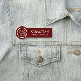 Etiqueta De Nome Detalhes do logotipo personalizado/Funcionarios