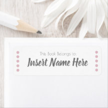 Etiqueta de Nome do Livro